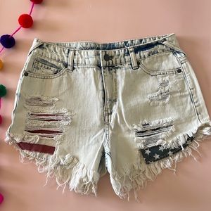 Stars and Stripes High Rise Short Short